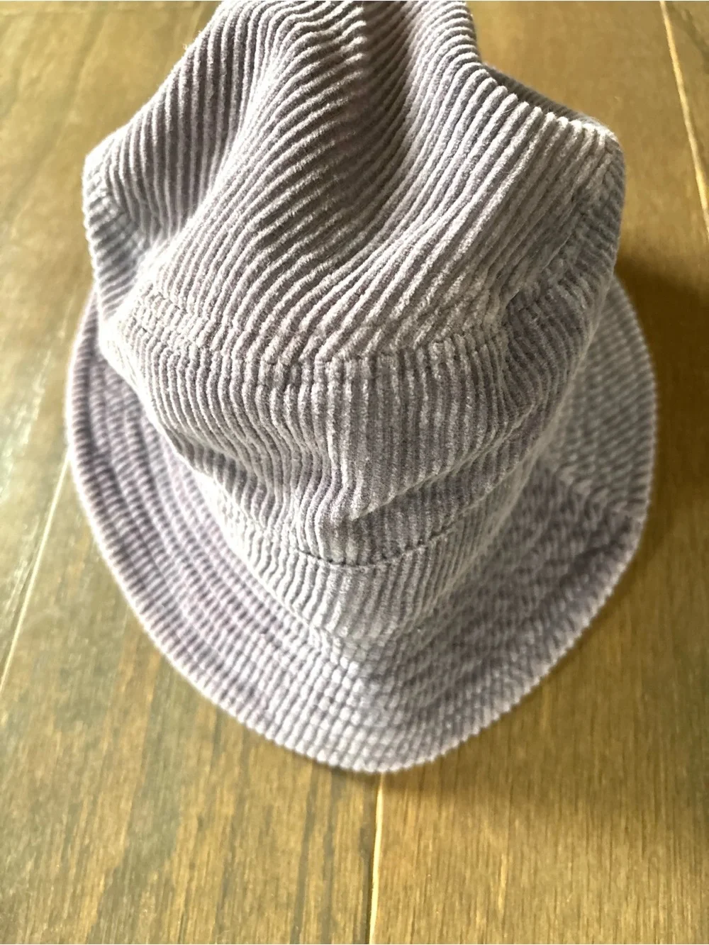 Y2K Urban Outfitters Retro Gray Lavender Purple Corduroy Cotton Bucket Hat